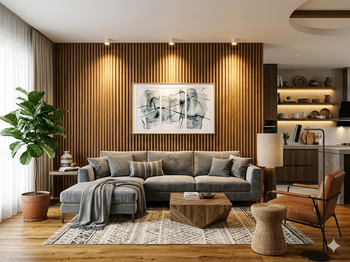Riflajul Decorativ: Secretul unui perete accent care "fură" toate privirile