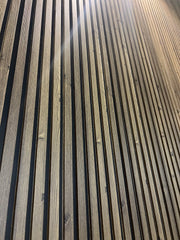 Panou Riflaj WPC Premium DurON – Stejar Walnut Slatted | 2900 x 160 mm | Pure Core
